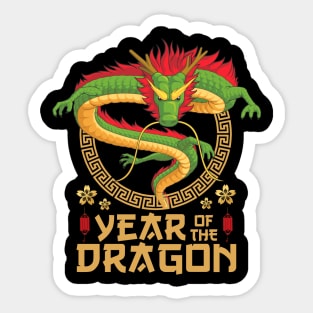 Lunar Year Of The Dragon 2024 Chinese Lunar Year 2024 Sticker